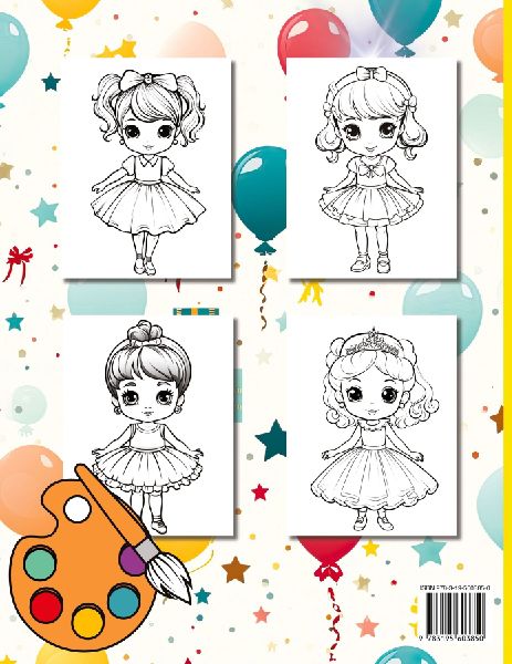 Ballerina Coloring Book For Kids