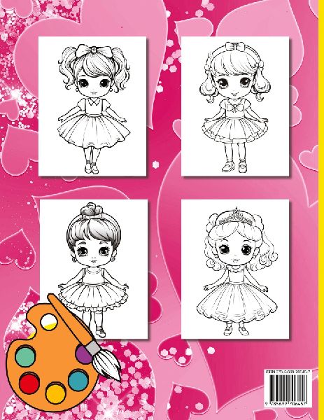 Ballerina Girl Coloring Book For Kids
