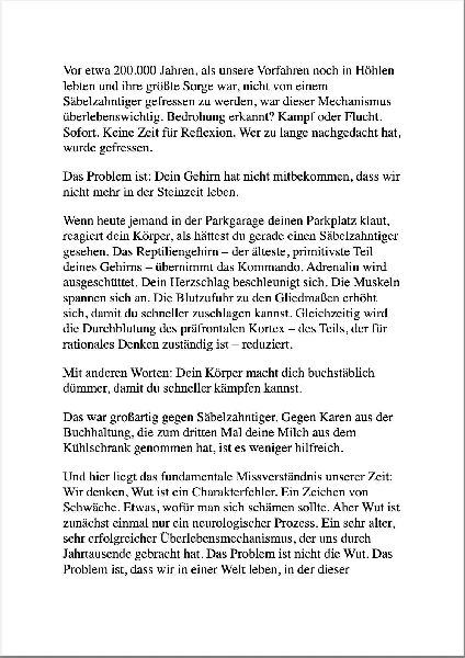 ZEN UND DIE KUNST, DEN LEUTEN NICHT AUF DIE SCHNAUZE ZU HAUEN