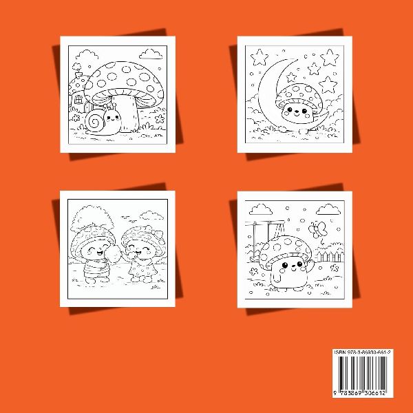 FUNGHI CARINI - Libro da Colorare