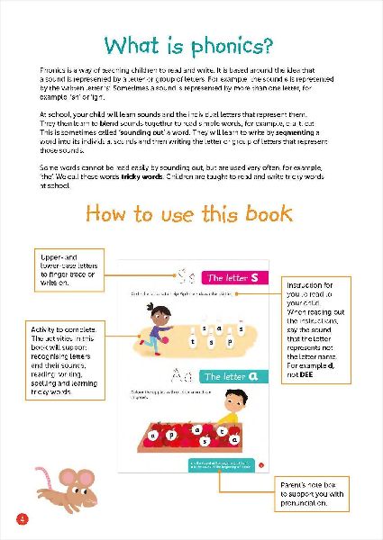 Phonics Workbook Ages 4-5