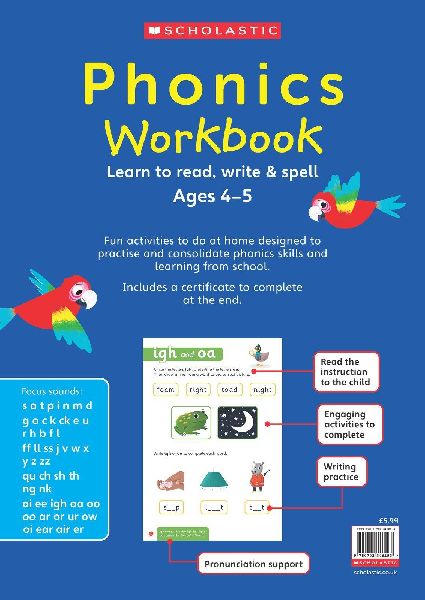 Phonics Workbook Ages 4-5