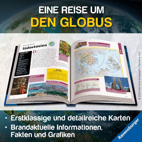 National Geographic Kids Weltatlas - Fremde Kulturen, großartige Naturwunder und wilde Tiere entdecken: Kinderatlas für Kids ab 8 Jahren