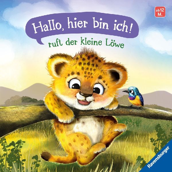 "Hallo, hier bin ich!", ruft der kleine Löwe - Erst...