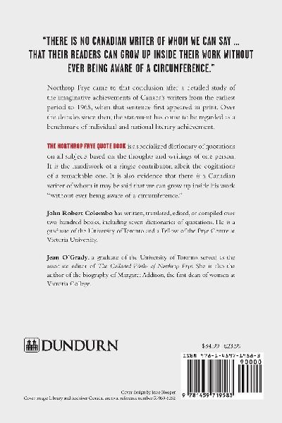 The Northrop Frye Quote Book