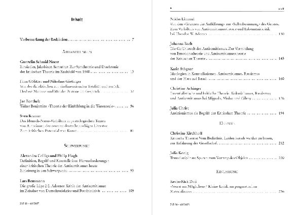 Zeitschrift für kritische Theorie / Zeitschrift für kritische Theorie, Heft 60/61 (2025)