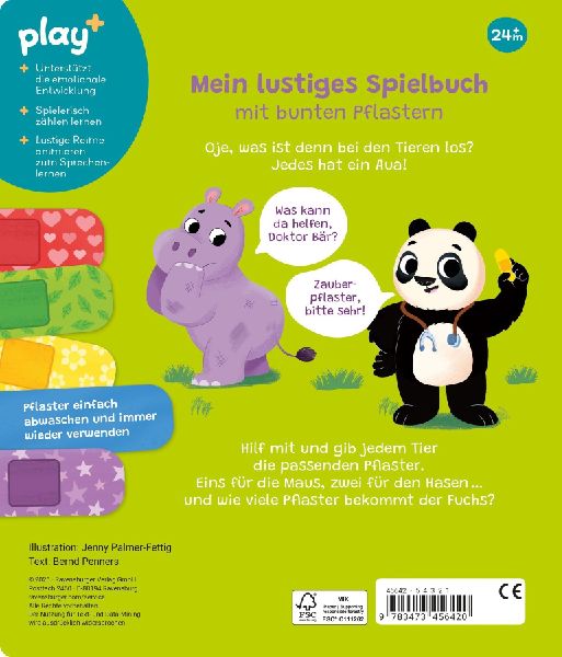 Play+ Mein lustiges Spielbuch Pflaster her, sagt Doktor Bär - ab 2 Jahre
