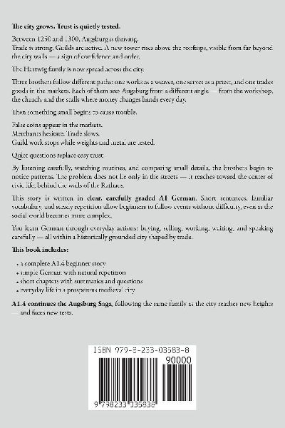 Learn German with the Augsburg Saga - A1.4 Interlinear German-English Reader