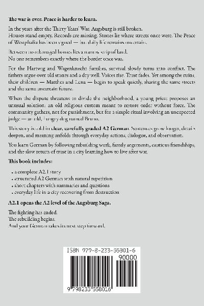 Learn German with the Augsburg Saga - A2.1 Interlinear German-English Reader