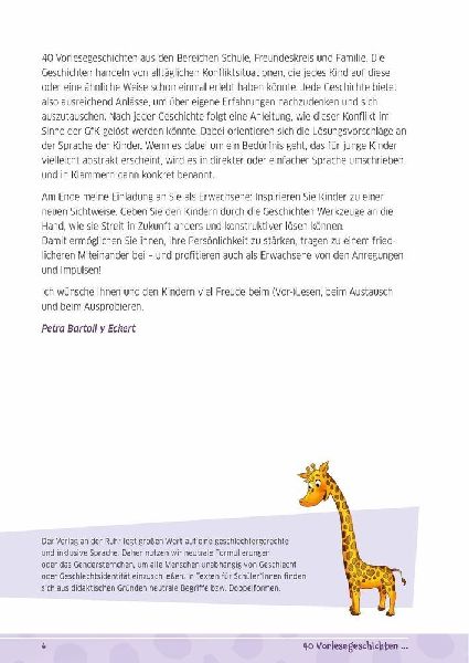 40 Vorlesegeschichten zur Giraffensprache, ab 6 Jahre