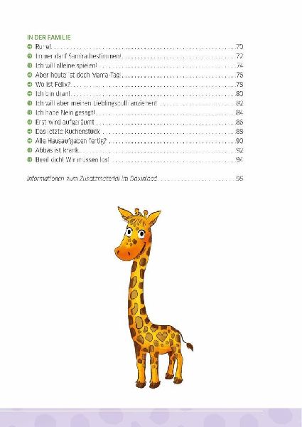 40 Vorlesegeschichten zur Giraffensprache, ab 6 Jahre