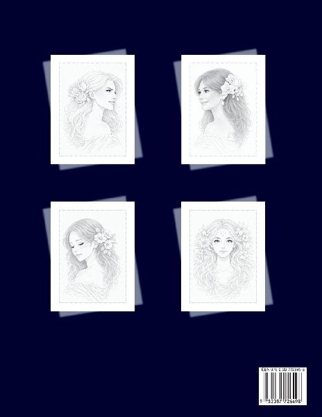 Rostros del Mundo - Libro para Colorear en Escala de Grises para Adultos
