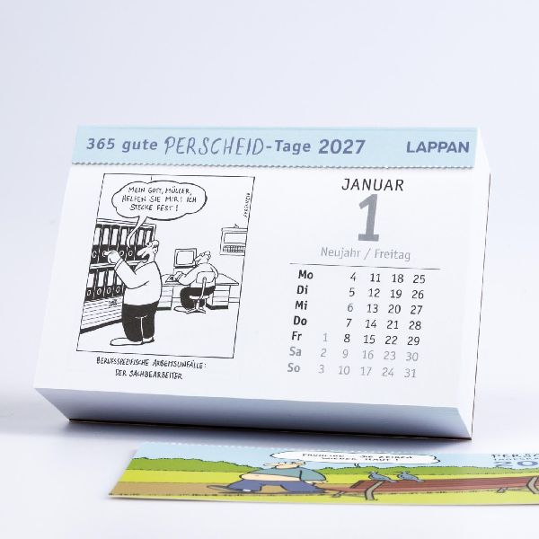 365 gute Perscheid-Tage 2027: Tageskalender