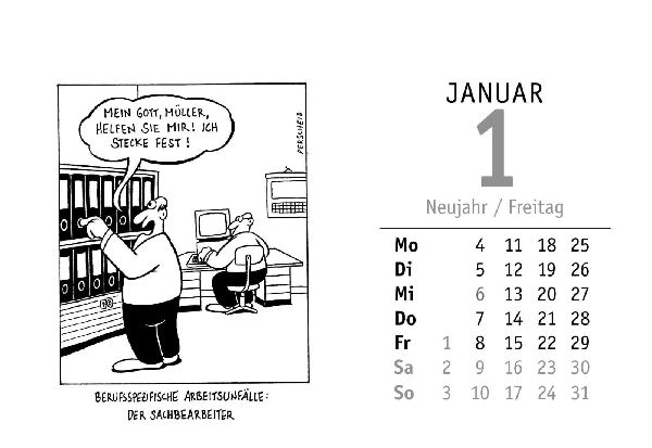 365 gute Perscheid-Tage 2027: Tageskalender
