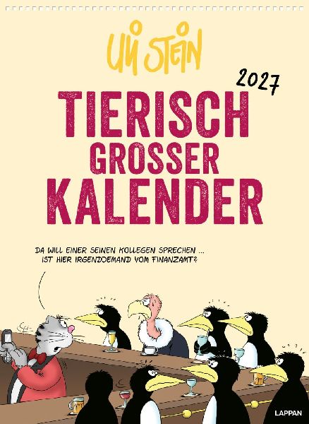 Uli Stein Tierisch großer Kalender 2027: Monatskalender für ...