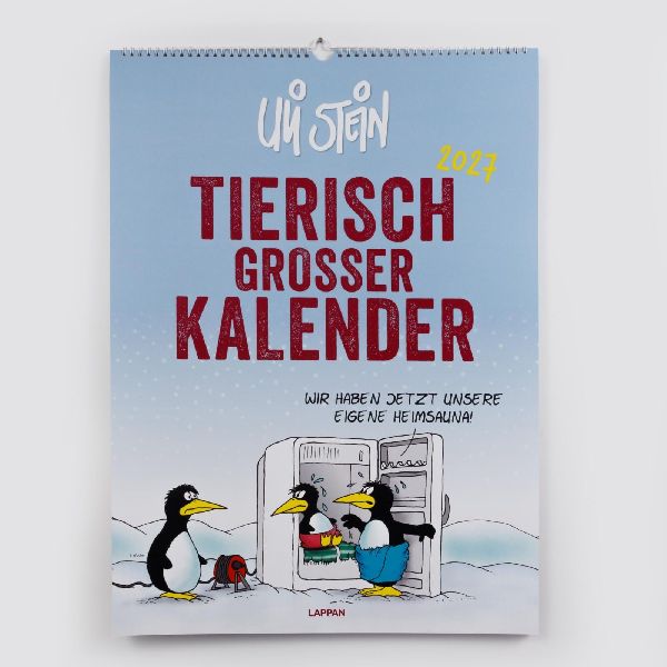 Uli Stein Tierisch großer Kalender 2027: Monatskalender für die Wand im Großformat