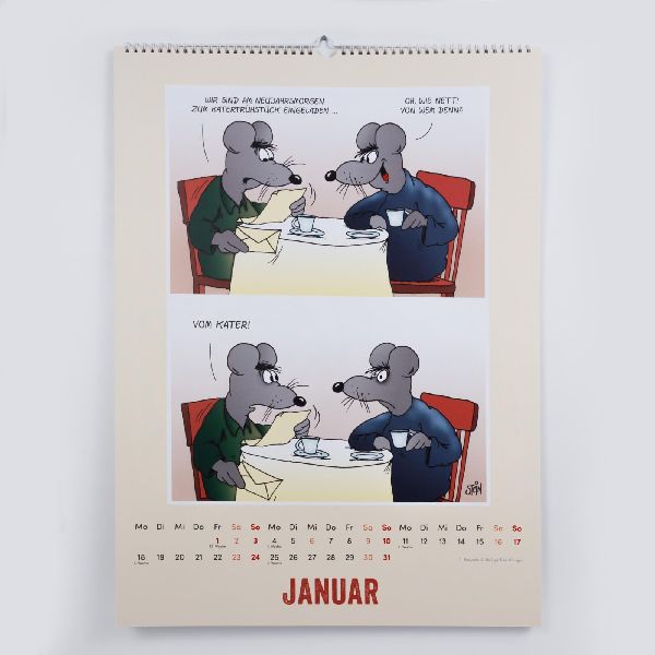 Uli Stein Tierisch großer Kalender 2027: Monatskalender für die Wand im Großformat