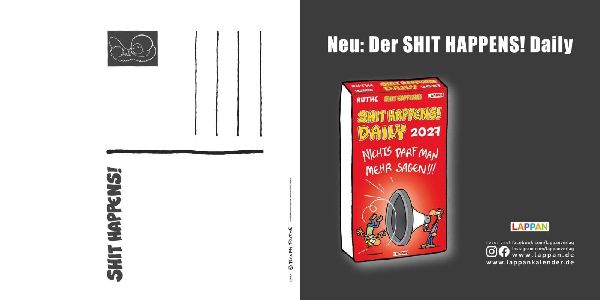 Shit happens! Postkartenkalender 2027