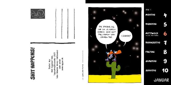 Shit happens! Postkartenkalender 2027