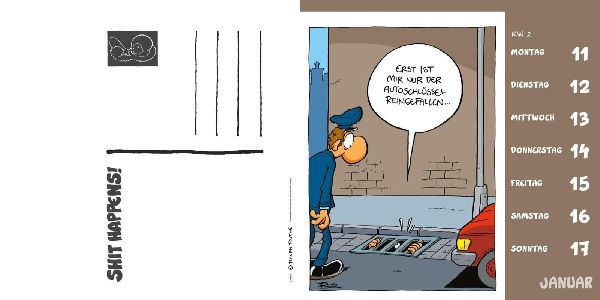 Shit happens! Postkartenkalender 2027
