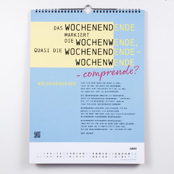 Zungenbrecher-Wandkalender 2027 - Abera kadabera! Willkommen in Barbaras Rhabarberbar!