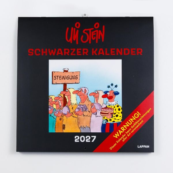 Uli Stein Schwarzer Kalender 2027: Monatskalender für die Wand