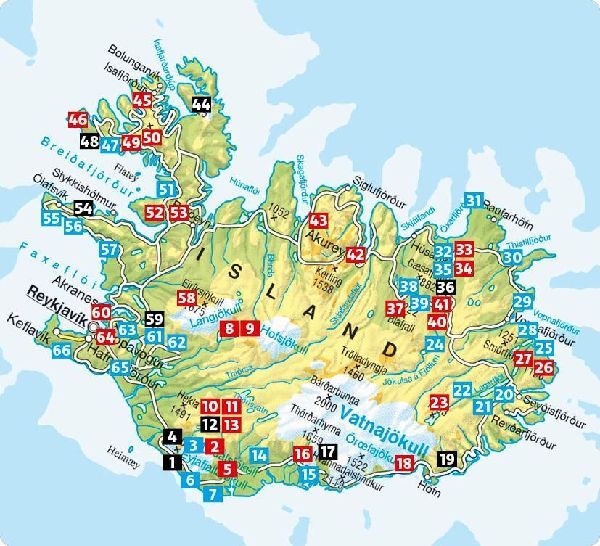 ROTHER Wanderführer Island. 66 Touren auf der Insel aus Feuer und Eis - zu Wasserfällen, Gletschern und Vulkanen