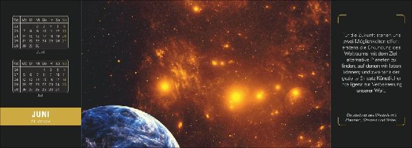Stephen Hawking Universum Premium-Tischplaner 2027 - Wochenkalender mit 53 Bildern und Zitaten