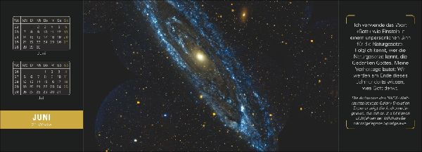 Stephen Hawking Universum Premium-Tischplaner 2027 - Wochenkalender mit 53 Bildern und Zitaten