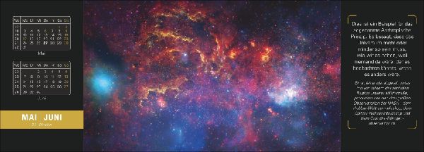 Stephen Hawking Universum Premium-Tischplaner 2027 - Wochenkalender mit 53 Bildern und Zitaten