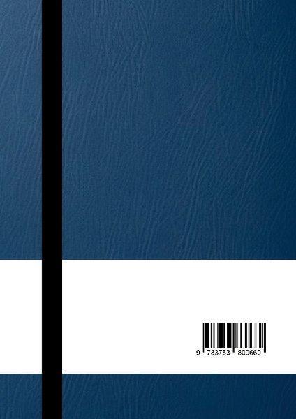 Notizbuch A4 blanko blau - 100 Seiten Soft Cover - FSC Papier