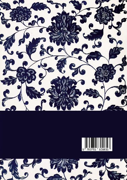 Notizbuch A4 dotted - 100 Seiten Soft Cover - floral blau - FSC Papier
