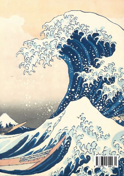 Notizbuch A4 blanko - 100 Seiten Soft Cover - Hokusai: Die große Welle vor Kanagawa