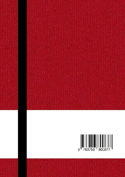 Notizbuch A4 blanko rot - 100 Seiten Soft Cover - FSC Papier