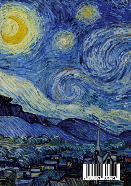 Vincent van Gogh 'Sternennacht' Notizbuch A5 kariert - 100 Seiten 90g/m² - Soft Cover - FSC Papier