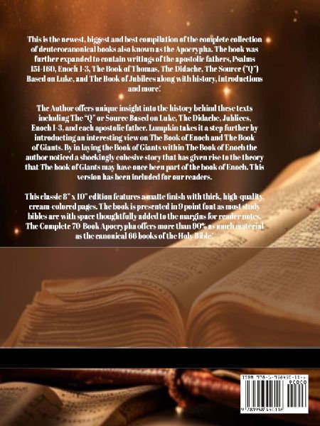 The Complete 70 Book Apocrypha Including Writings of the Apostolic Fathers