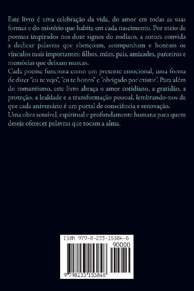Aniversário Sob as Estrelas Poemas para cada  Signo do Zodíaco