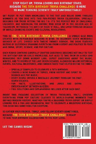 The 70th Birthday Trivia Challenge
