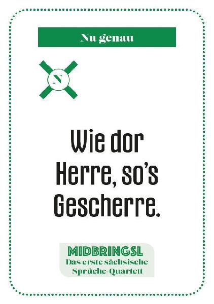Midbringsl - Das sächsische Sprüche-Quartett