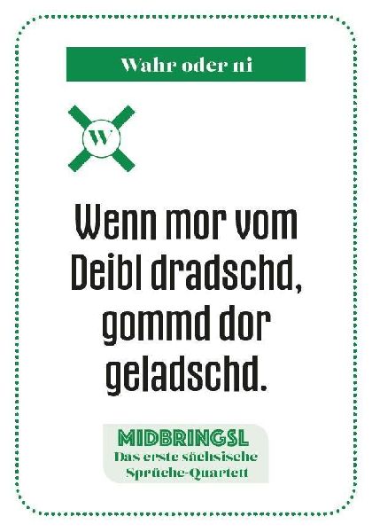 Midbringsl - Das sächsische Sprüche-Quartett