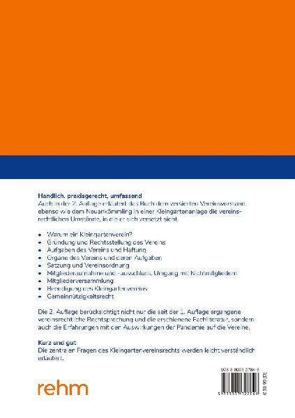Vereinsrecht im Kleingärtnerverein