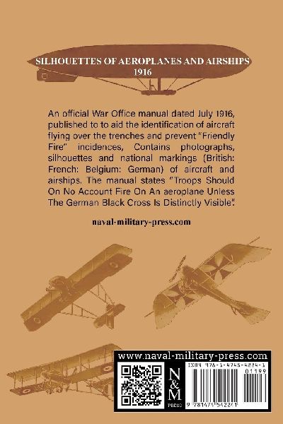 SILHOUETTES OF AEROPLANES AND AIRSHIPS 1916