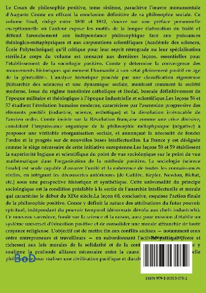 Cours de philosophie positive
