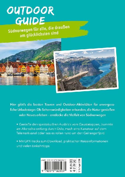 MARCO POLO OUTDOOR GUIDE Reiseführer Südnorwegen