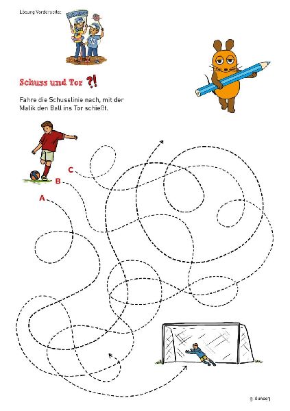 Frag doch mal ... die Maus: Der Fußball-Rätselblock mit der Maus