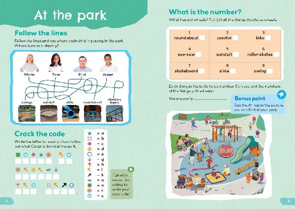 Collins 1000 English Words Activity Book: Places we go