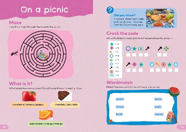 Collins 1000 English Words Activity Book: Places we go