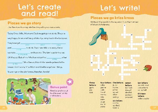 Collins 1000 English Words Activity Book: Places we go