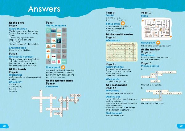 Collins 1000 English Words Activity Book: Places we go