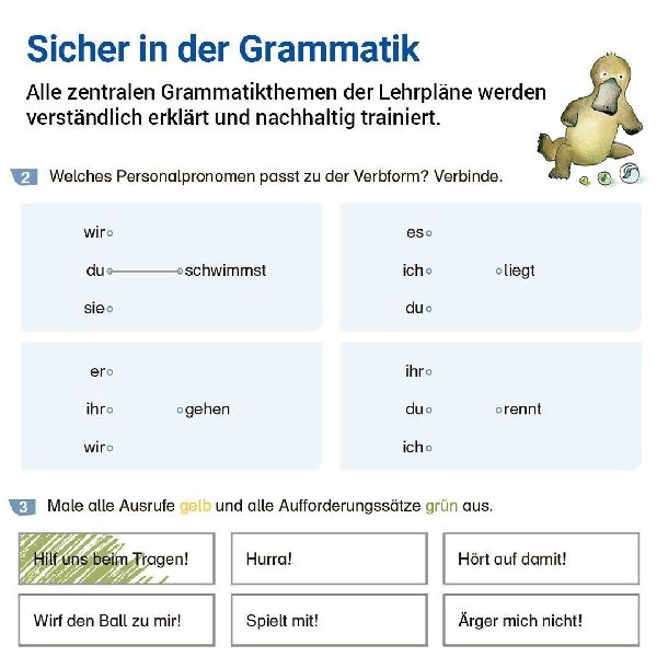 Grammatik mit Rico Schnabel, Klasse 3